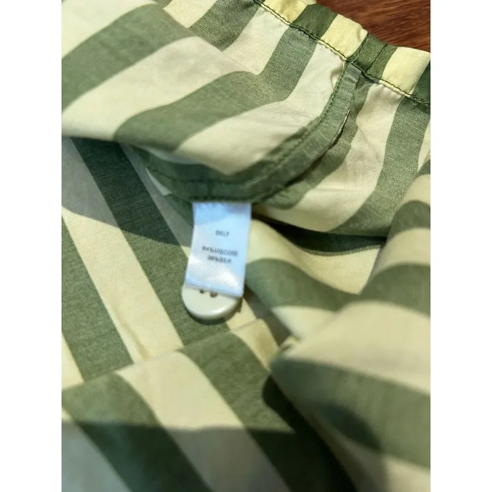 Morgan Lane Katelyn Sleep Shirt Top‎ Silk Blend Button Up Sz Small Anthropologie